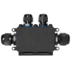 PUSZKA NATYNKOWA HD IP68 2 DŁAWNICE M20 2 DŁAWNICE M16 UKŁAD T ORNO OR-JB-13815/4T